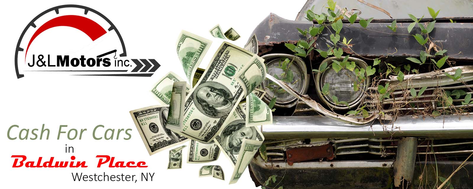 We Buy Junk Cars & Damaged Cars, Trucks, Suvs & Classic Cars | Baldwin Place, Westchester, NY - J&L Motors Inc. | BuyDamagedCars.net 914.455.1454
