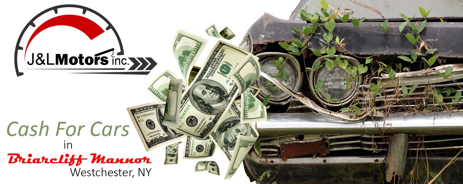 We Buy Junk Cars & Damaged Cars, Trucks, Suvs & Classic Cars | Briarcliff Manor, Westchester, NY - J&L Motors Inc. | BuyDamagedCars.net 914.455.1454