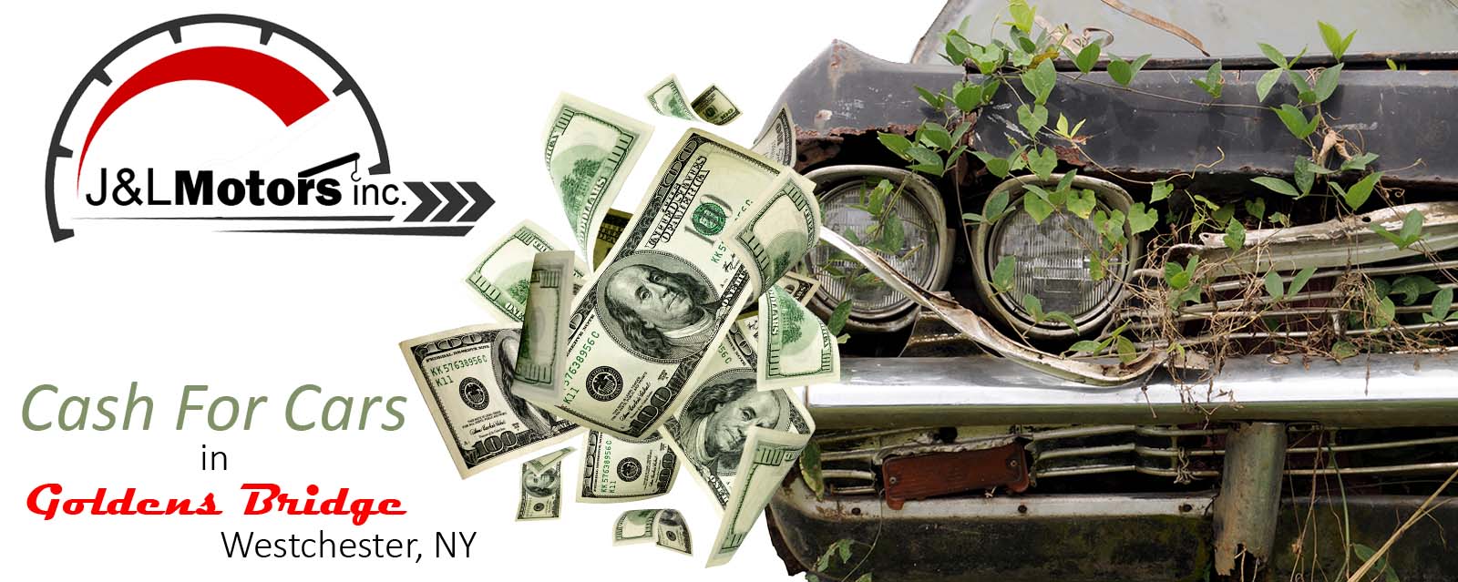 We Buy Junk Cars & Damaged Cars, Trucks, Suvs & Classic Cars | Goldens Bridge, Westchester, NY - J&L Motors Inc. | BuyDamagedCars.net 914.455.1454