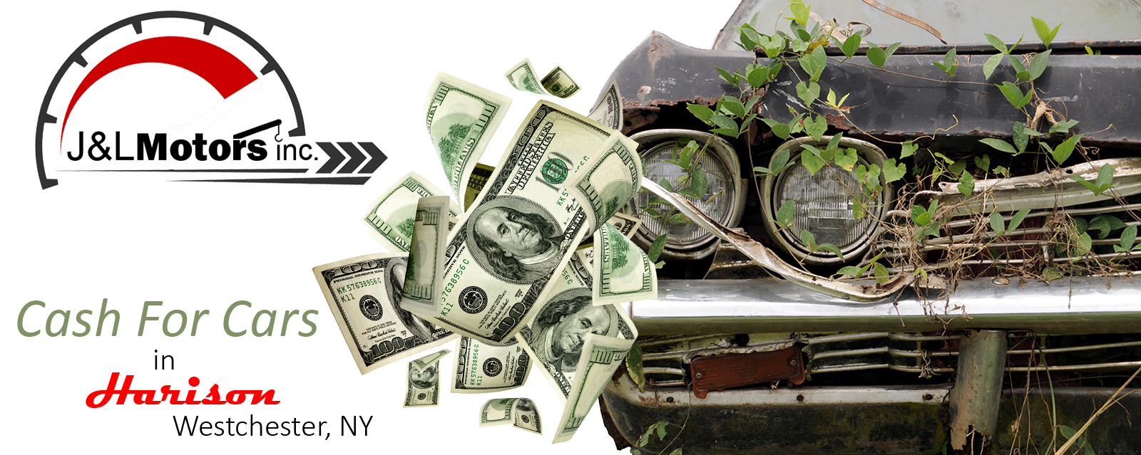 We Buy Junk Cars & Damaged Cars, Trucks, Suvs & Classic Cars | Harrison, Westchester, NY - J&L Motors Inc. | BuyDamagedCars.net 914.455.1454