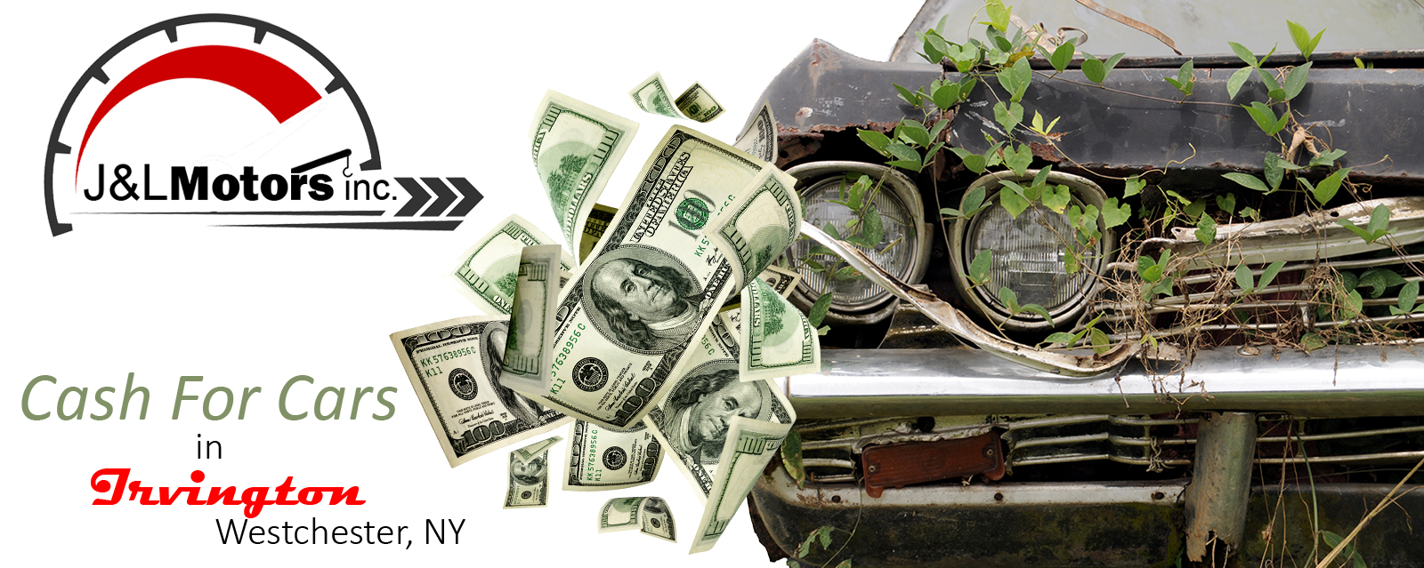 We Buy Junk Cars & Damaged Cars, Trucks, Suvs & Classic Cars | Irvington, Westchester, NY - J&L Motors Inc. | BuyDamagedCars.net 914.455.1454
