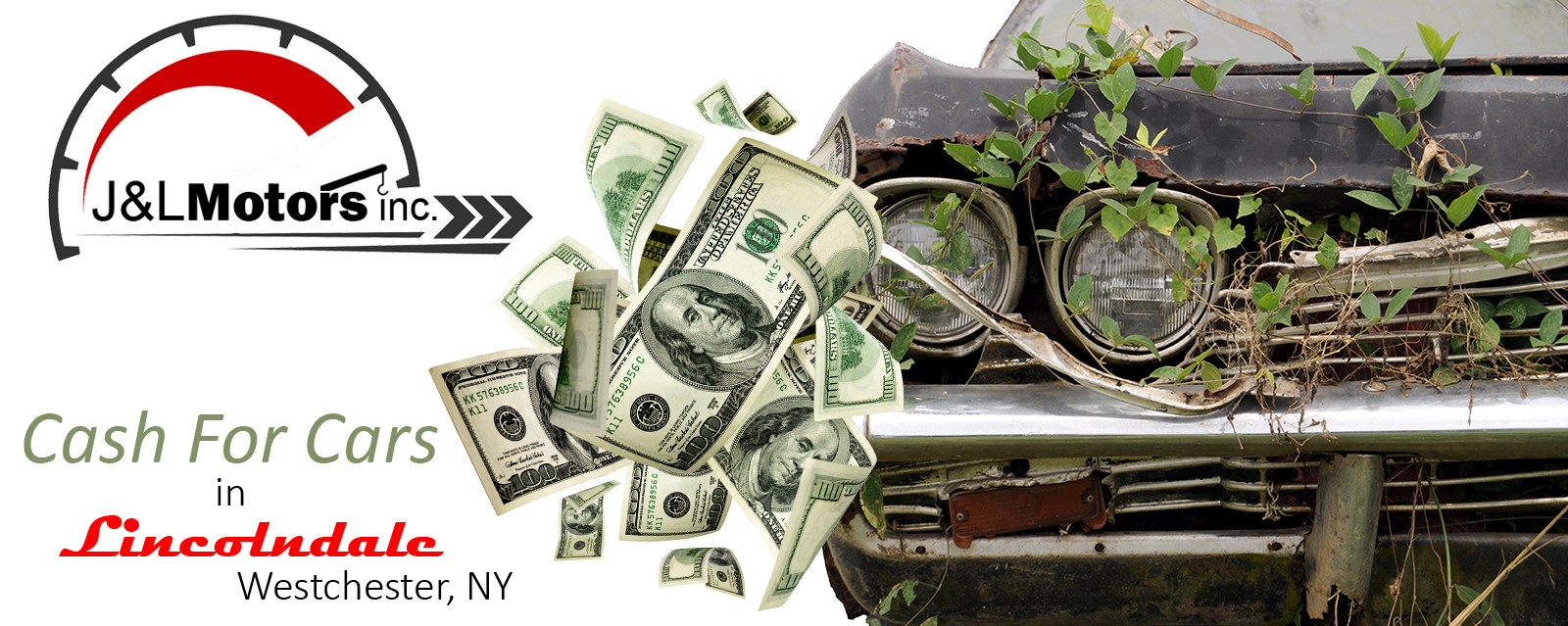 We Buy Junk Cars & Damaged Cars, Trucks, Suvs & Classic Cars | Lincolndale, Westchester, NY - J&L Motors Inc. | BuyDamagedCars.net 914.455.1454
