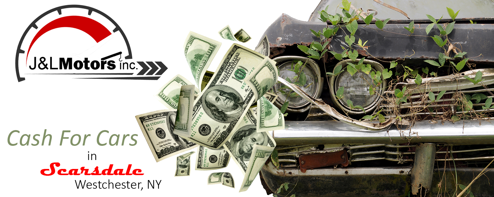 We Buy Junk Cars & Damaged Cars, Trucks, Suvs & Classic Cars | Scarsdale, Westchester, NY - J&L Motors Inc. | BuyDamagedCars.net 914.455.1454