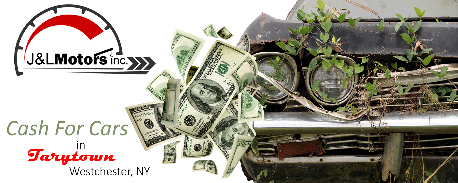 We Buy Junk Cars & Damaged Cars, Trucks, Suvs & Classic Cars | Tarrytown, Westchester, NY - J&L Motors Inc. | BuyDamagedCars.net 914.455.1454