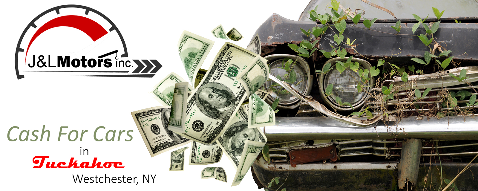 We Buy Junk Cars & Damaged Cars, Trucks, Suvs & Classic Cars | Tuckahoe, Westchester, NY - J&L Motors Inc. | BuyDamagedCars.net 914.455.1454