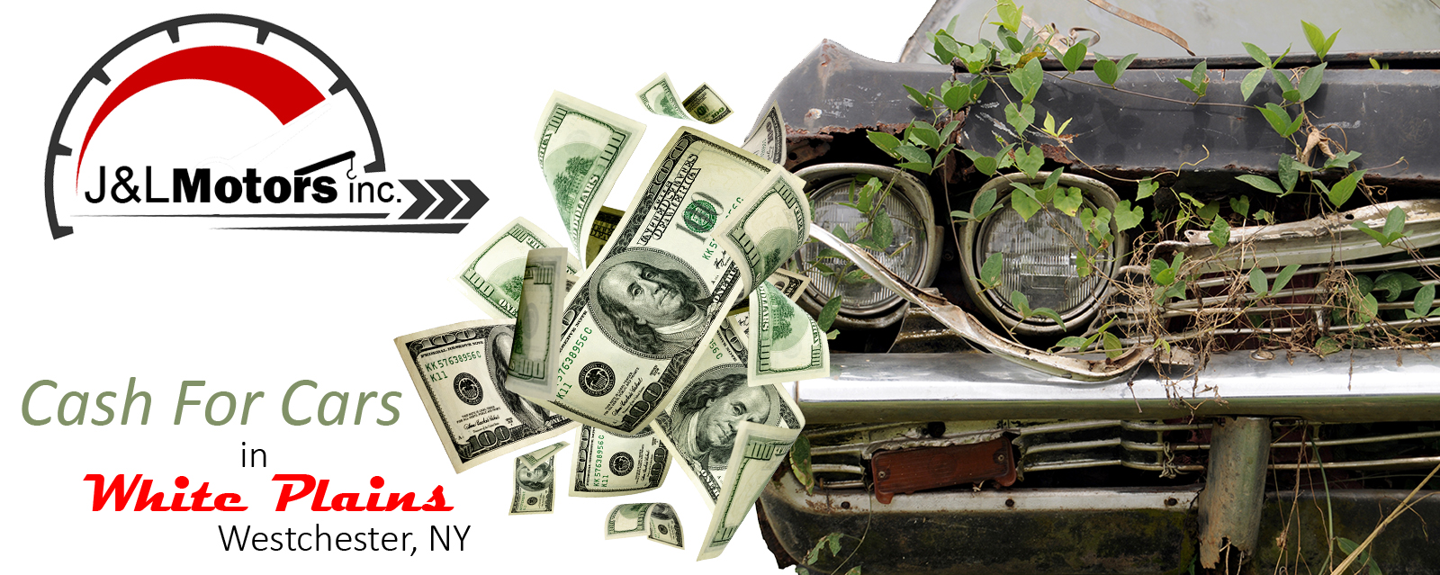 We Buy Junk Cars & Damaged Cars, Trucks, Suvs & Classic Cars | White Plains, Westchester, NY - J&L Motors Inc. | BuyDamagedCars.net 914.455.1454